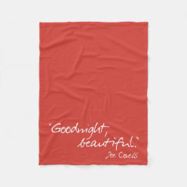 "God natt, vacker" - Breathe in Fleece Blanket
