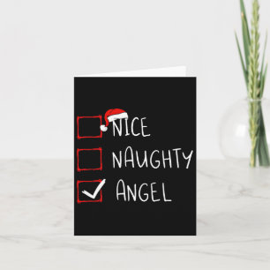 God Naughty Angel-jullista Julafton Jultomten Kort