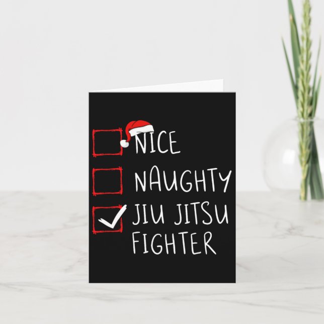 God Naughty Jiu Jitsu Fighter List jul Sant Kort (Framsida)