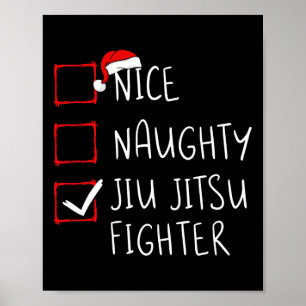 God Naughty Jiu Jitsu Fighter List jul Sant Poster