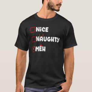 God Naughty Meh-jullistan Julafton Jultomten T Shirt