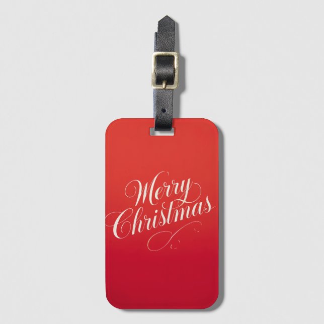 God nytt år God jul Höckelsäsong Bagagebricka (Framsida vertikal)