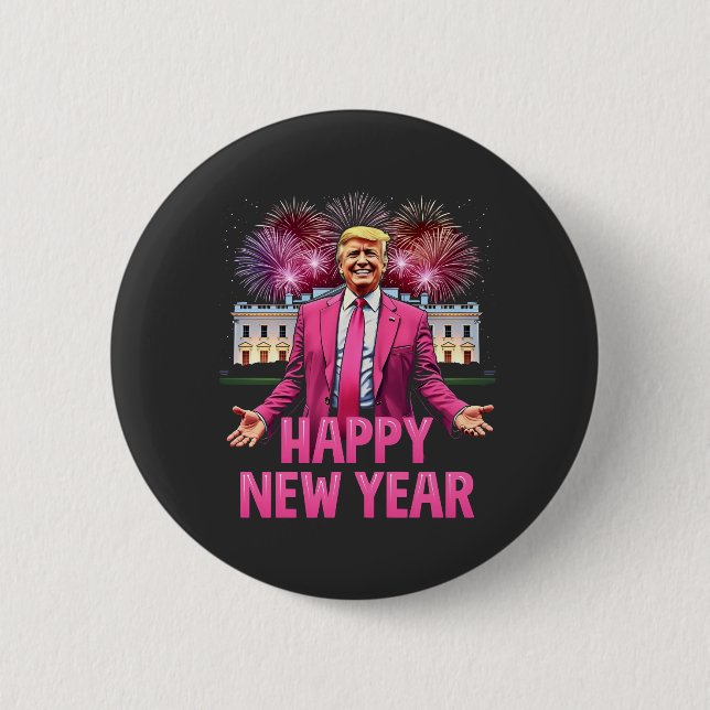 God nyttårsafton Trump Resolution 2025 Knapp (Framsida)