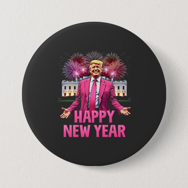God nyttårsafton Trump Resolution 2025 Knapp (Framsida)