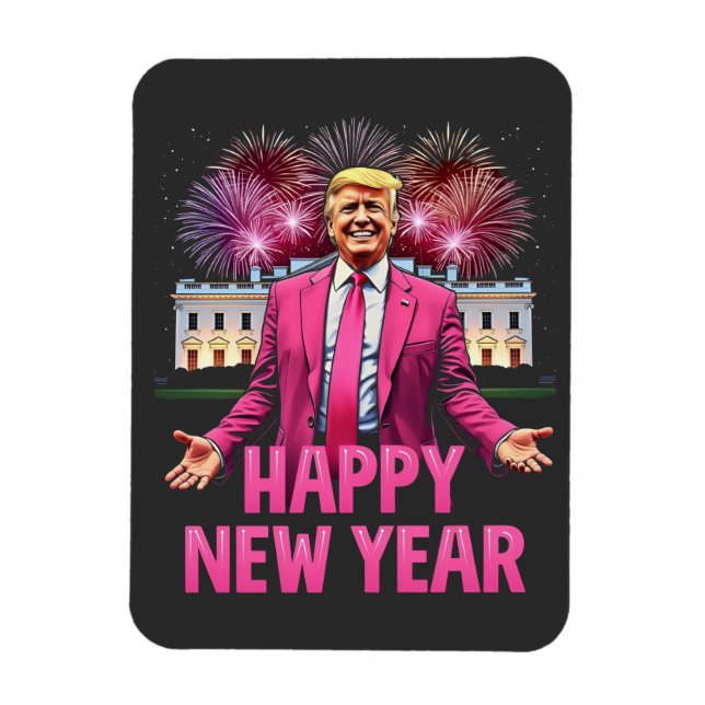 God nyttårsafton Trump Resolution 2025 Magnet (Vertikal)