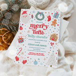 God och blå julklapp, liten julklapp inbjudningar<br><div class="desc">God och blå inbjudan till lilla julbabyskon</div>