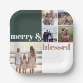 God och blankt Grönt för julfoto i familjen