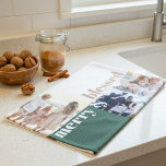 God och blankt Grönt för julfoto i familjen Kökshandduk<br><div class="desc">KITCHEN TOWEL-presenten för julfotokollage har ett område där du kan lägga till ett eget familjefoto,  ett modernt handskrivet teckensnitt och en grönt för elegant och en kombination av vit färg. Redigera *de flesta*-formuleringar så att de stämmer överens med dina behov och redigera all färg som du vill ha.</div>
