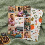 God och Bright 6 Photo Collage-Helgdag jul Julkort<br><div class="desc">Fånga magin i julhelgen med den här Helgdag för "Merry & Bright"-julkort. Den här festliga och glatta designen visar sex anpassningsbars foton som är ordnade i en roligtens samlingslayout. I mitten, mellan fotona, står det "Merry Bright" i söt och färglös typografi. Din familj namn och året visas nedan i ett...</div>