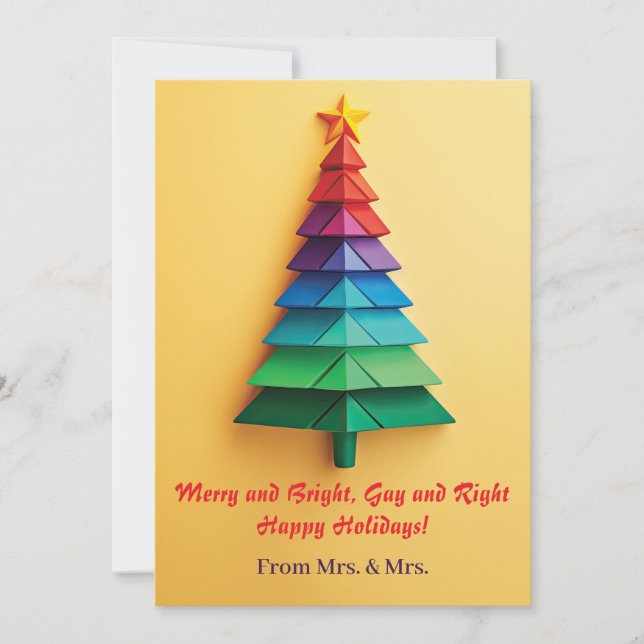 God och Bright, Gay och Höger - Glad helg! Julkort (Framsida)