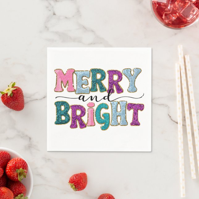 God och Bright Glitter jul Pappersservett (Insitu)