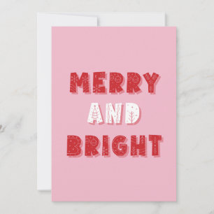 God och Bright, God jul, jul, Rosa Julkort