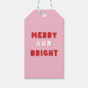 God och Bright, God jul, jul, Rosa Presentetikett