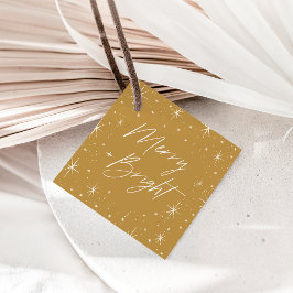 God och Bright Guld jul Gåvor Etiketter