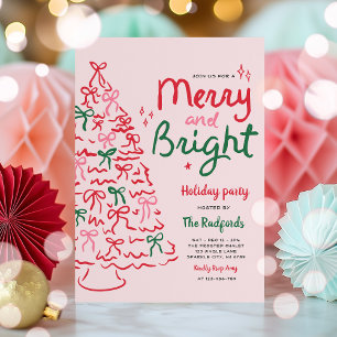 God och Bright Hand plockade-Julfest - jul Inbjudningar
