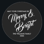 God och Bright Jul Helgdag Sticker Runt Klistermärke<br><div class="desc">Anpassa anpassningsbarna ovan. Du hittar ytterligare samordningsobjekt i vår "God och Bright God Jul"-samling.</div>