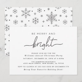God och Bright Jul Party-inbjudningar Inbjudningar