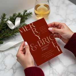 God och Bright minimal Helgdag jul Party Inbjudningar