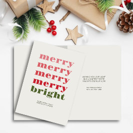 God och Bright Modern, minimal Grönt jul Helgkort