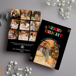 God och Bright Retro-foton Julkort - Helgdag