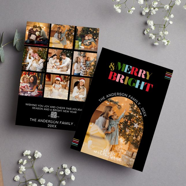 God och Bright Retro-foton Julkort - Helgdag (Skapare uppladdad)