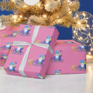 God och Bright Unik jultomte Färg Presentpapper