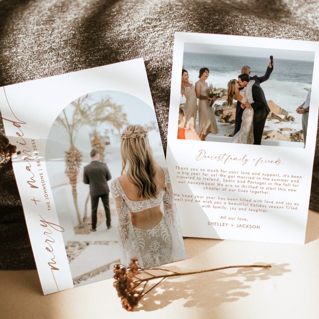 God och gift Helgdag julkort | Boho Card Inbjudningar (Skapare uppladdad)