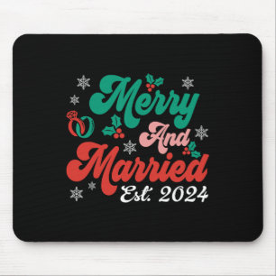 God och gift Julafton jul Retro par matcher Musmatta