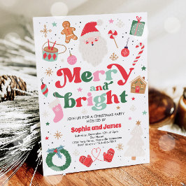 God och god jul i Julfesten Party Inbjudningar