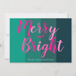 God och god Rosa och Grönt jul Julkort