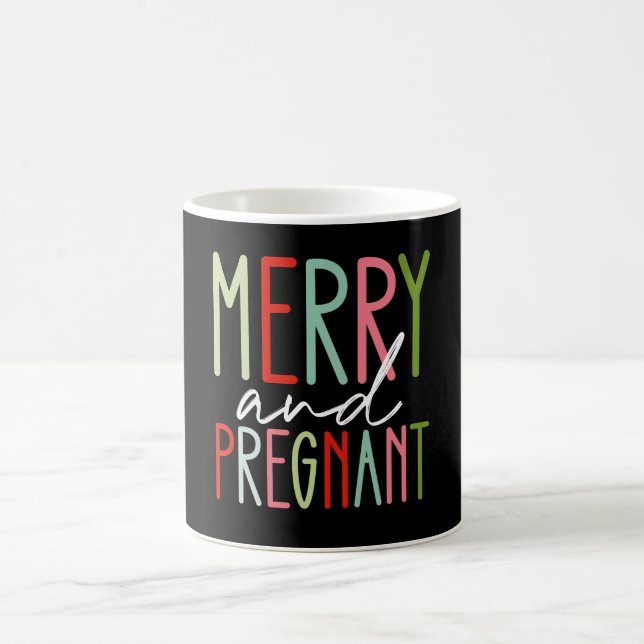 God och gravid Gravid jul Mamma Kaffemugg (Center)