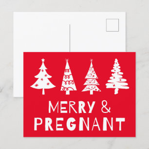 God och gravid jul helg vykort