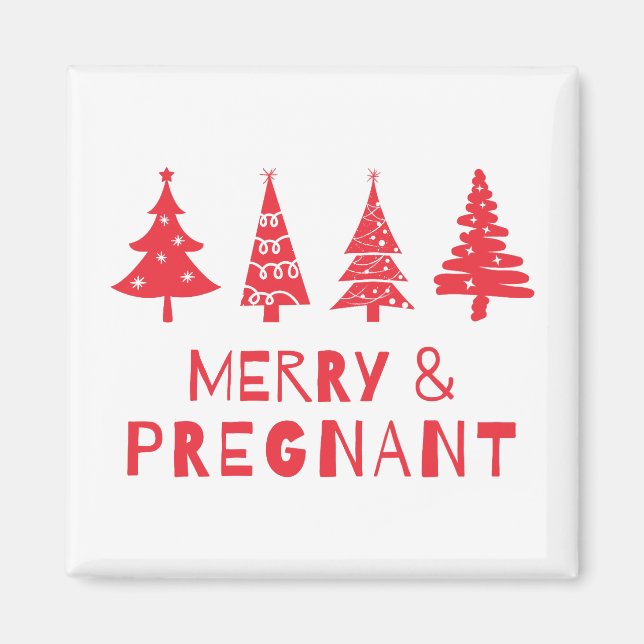 God och gravid jul magnet (Framsidan)