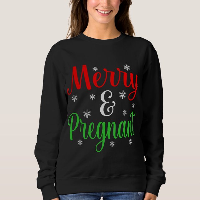God och gravid jultomten Elf Gnome T Shirt (Framsida)