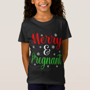 God och gravid jultomten Elf Gnome T Shirt