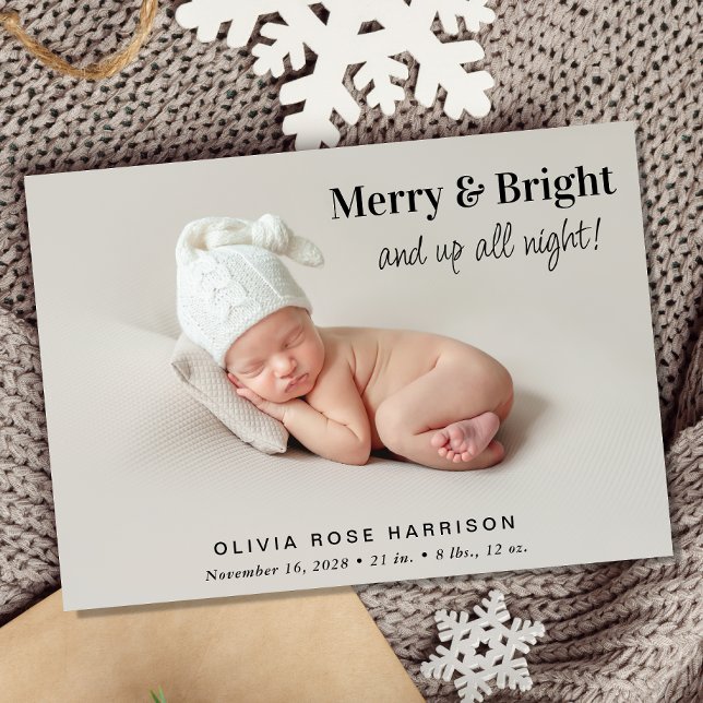 God och lätt 4-fotomolljonsfågel meddelande (A fun and unique way to introduce family and friends to your baby this holiday season)