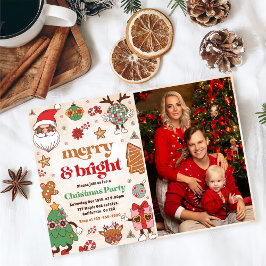 God och lätt Julfest i Retro-jul Inbjudningar