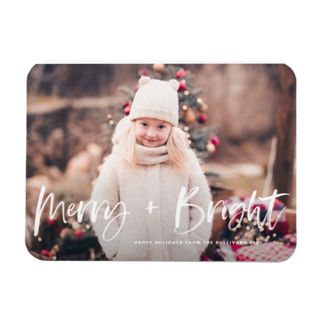 God och lätt penselstil Fotojul Magnet (Horisontell)