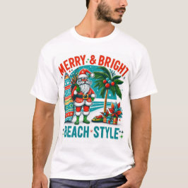 God och ljus, Beach Stil - Festive julPa T Shirt
