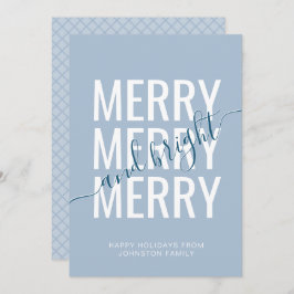 God och ljus blå julblåschare julkort