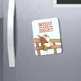 God och ljus Cowboy Hat med blommor jul Magnet