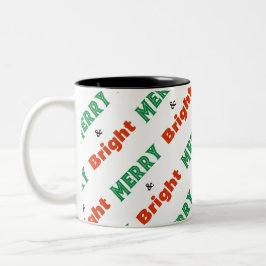 God och ljus Festive Red Grönt Vit jul Två-Tonad Mugg
