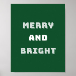 God och ljus, Grönt julkonst, Helgdag Poster
