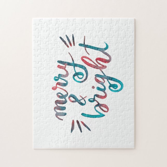 God och ljus - grönt och rött pussel (Vertikal)