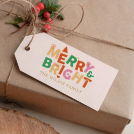 God och ljus jul i färg presentetikett