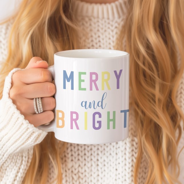 God och ljus jul kaffemugg (Merry and Bright Christmas Mug)
