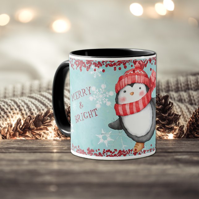 God och ljus jul Penguin Kids Mugg (Skapare uppladdad)