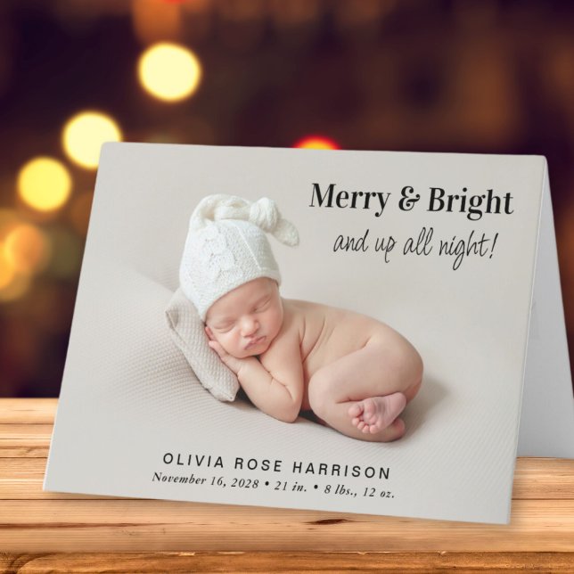 God och ljus julfödelsedag meddelande (A beautiful and unique way to thank family and friends and introduce them to your Christmas  baby)