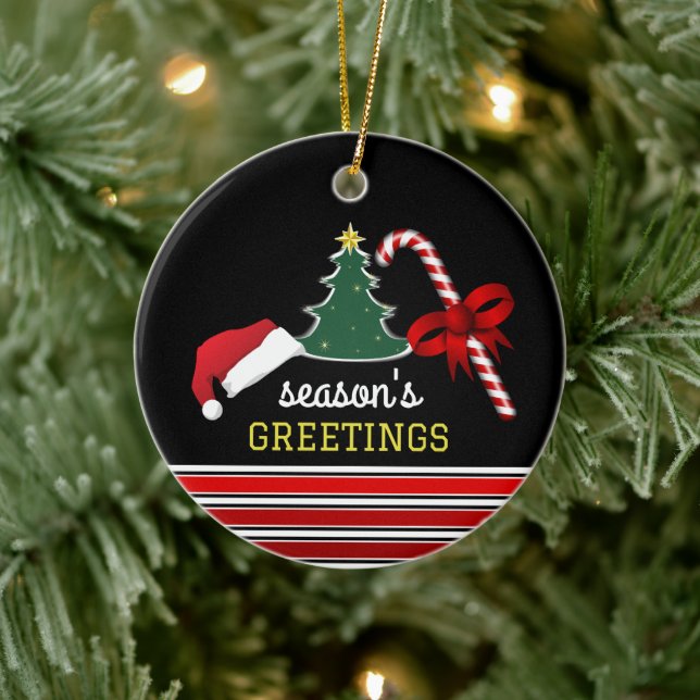 God och ljus, julfoto julgransprydnad keramik (Träd)