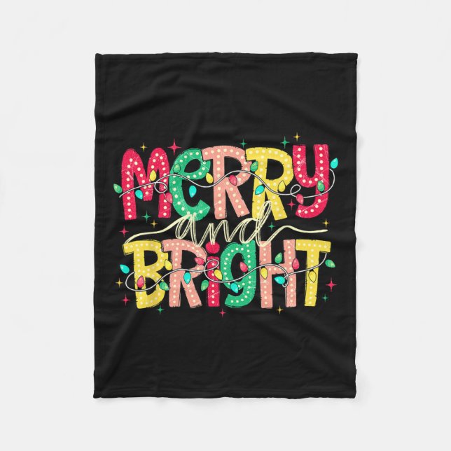 God och ljus julklapp Pajamas Familj Xm Fleecefilt (Framsidan)